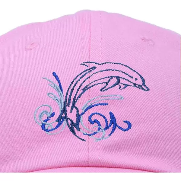 DALIX Bottlenose Dolphin Embroidered Dad Cap Cotton Baseball Cap Women