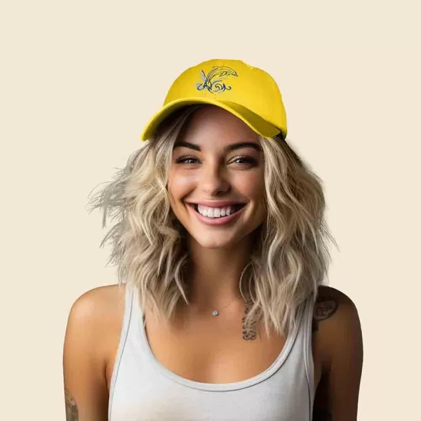 DALIX Bottlenose Dolphin Embroidered Dad Cap Cotton Baseball Cap Women