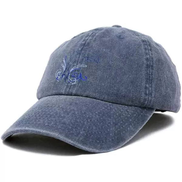 DALIX Bottlenose Dolphin Embroidered Dad Cap Cotton Baseball Cap Women
