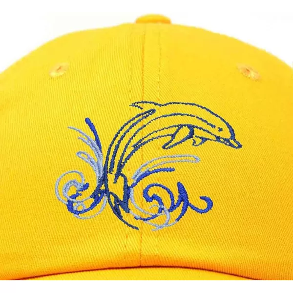 DALIX Bottlenose Dolphin Embroidered Dad Cap Cotton Baseball Cap Women