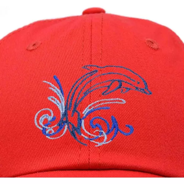 DALIX Bottlenose Dolphin Embroidered Dad Cap Cotton Baseball Cap Women