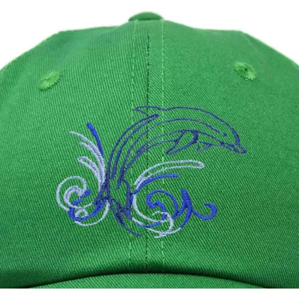 DALIX Bottlenose Dolphin Embroidered Dad Cap Cotton Baseball Cap Women