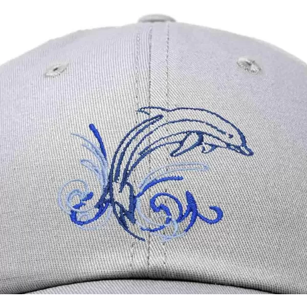 DALIX Bottlenose Dolphin Embroidered Dad Cap Cotton Baseball Cap Women
