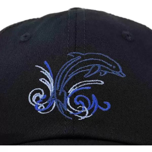DALIX Bottlenose Dolphin Embroidered Dad Cap Cotton Baseball Cap Women