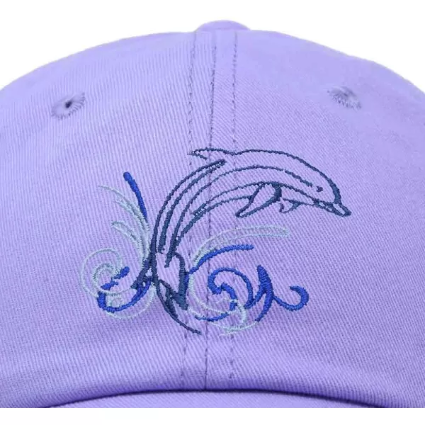 DALIX Bottlenose Dolphin Embroidered Dad Cap Cotton Baseball Cap Women