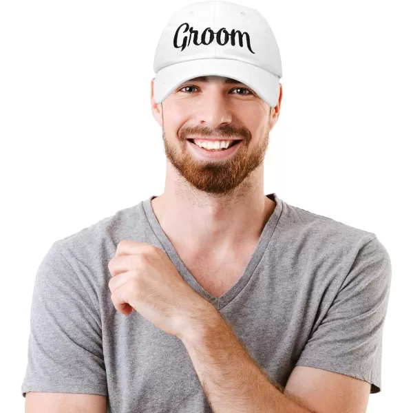 DALIX Bride Groom Dad Hats Baseball Caps Newlywed Wedding Party Gift