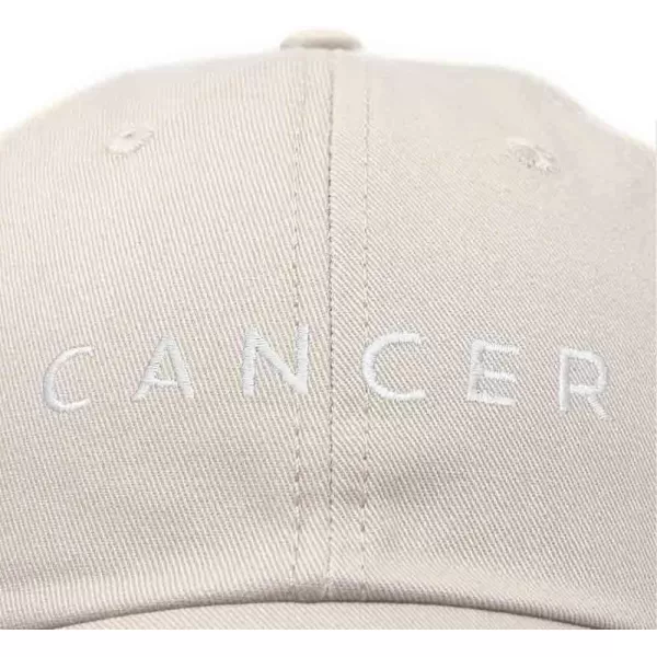 DALIX Cancer Dad Hat Embroidered Zodiac Astrology Cotton Baseball Cap