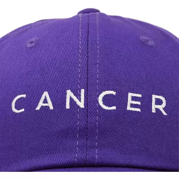DALIX Cancer Dad Hat Embroidered Zodiac Astrology Cotton Baseball Cap