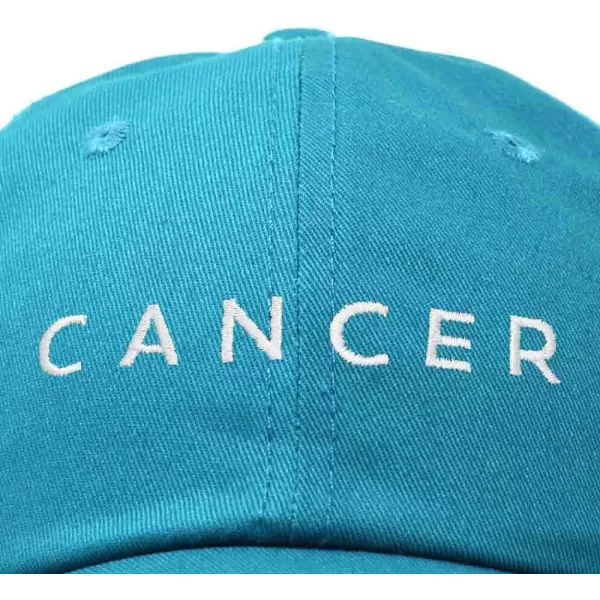 DALIX Cancer Dad Hat Embroidered Zodiac Astrology Cotton Baseball Cap