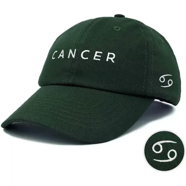 DALIX Cancer Dad Hat Embroidered Zodiac Astrology Cotton Baseball Cap