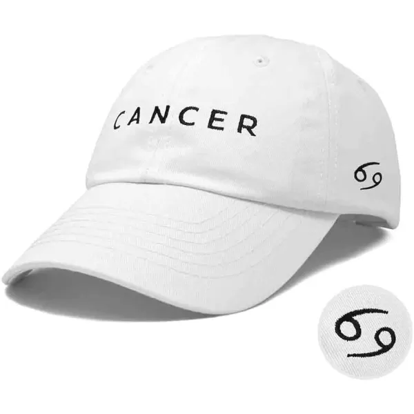 DALIX Cancer Dad Hat Embroidered Zodiac Astrology Cotton Baseball Cap