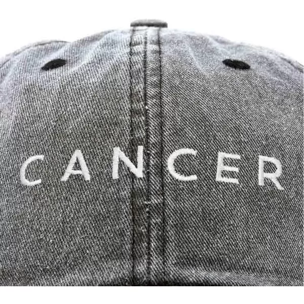 DALIX Cancer Dad Hat Embroidered Zodiac Astrology Cotton Baseball Cap
