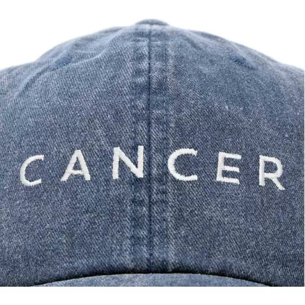 DALIX Cancer Dad Hat Embroidered Zodiac Astrology Cotton Baseball Cap