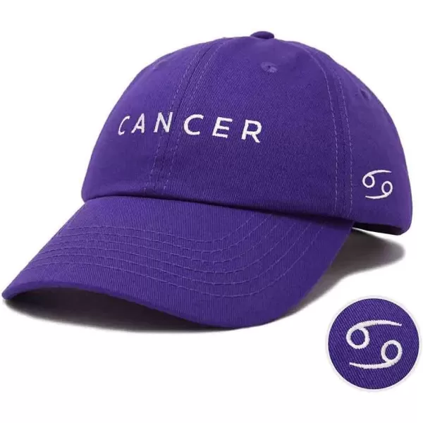 DALIX Cancer Dad Hat Embroidered Zodiac Astrology Cotton Baseball Cap