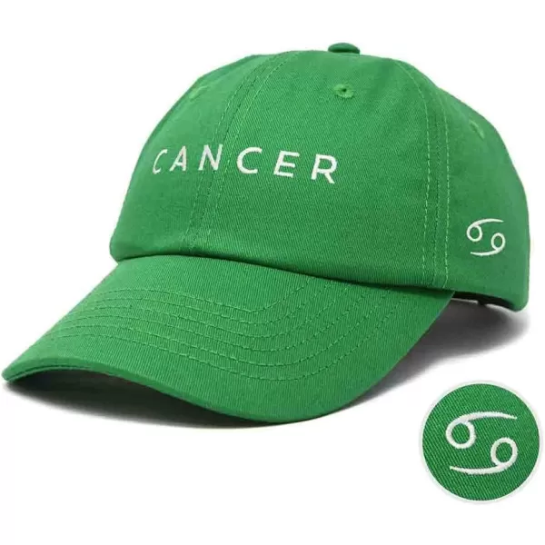 DALIX Cancer Dad Hat Embroidered Zodiac Astrology Cotton Baseball Cap