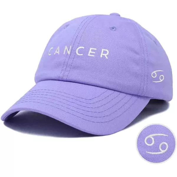 DALIX Cancer Dad Hat Embroidered Zodiac Astrology Cotton Baseball Cap