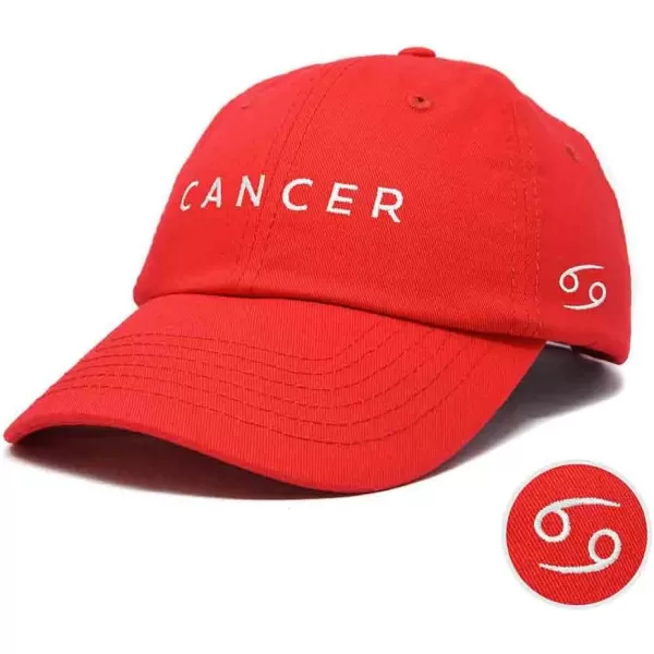 DALIX Cancer Dad Hat Embroidered Zodiac Astrology Cotton Baseball Cap