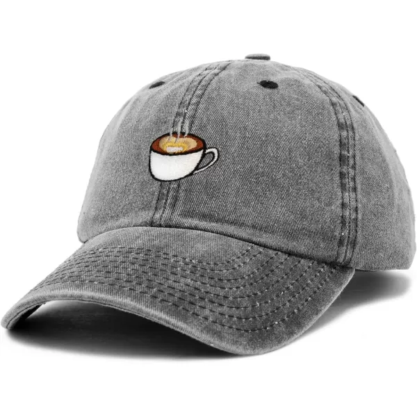 DALIX Cappuccino Hat Coffee Cup Womens Baseball Cap Washed