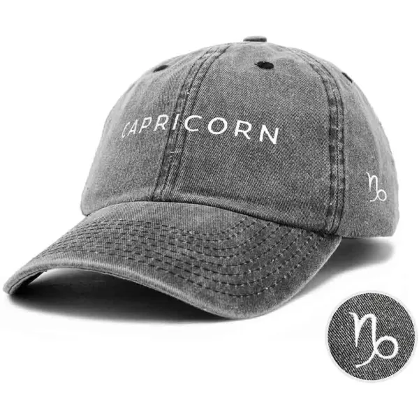 DALIX Capricorn Dad Hat Embroidered Zodiac Astrology Cotton Baseball Cap