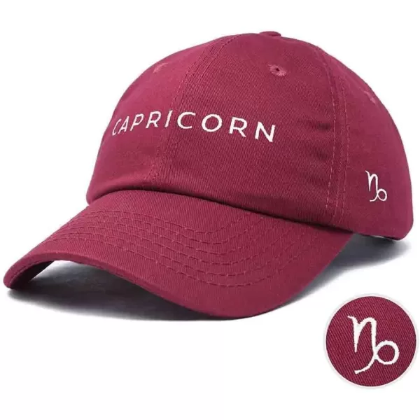 DALIX Capricorn Dad Hat Embroidered Zodiac Astrology Cotton Baseball Cap