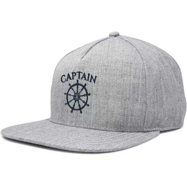 DALIX Captain Snapback Flat Bill Baseball Hat Embroidered Cap Mens