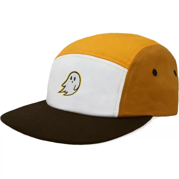 DALIX Embroidered Ghost 5 Panel Camper Hat Cap Cotton Baseball Hat Men