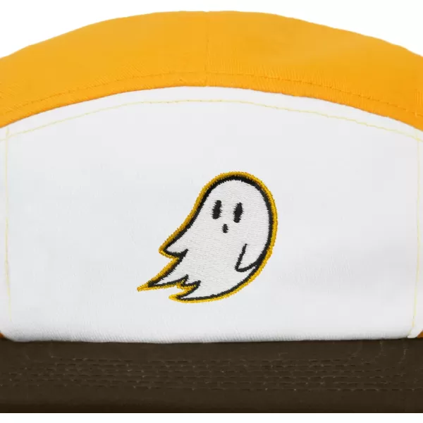DALIX Embroidered Ghost 5 Panel Camper Hat Cap Cotton Baseball Hat Men