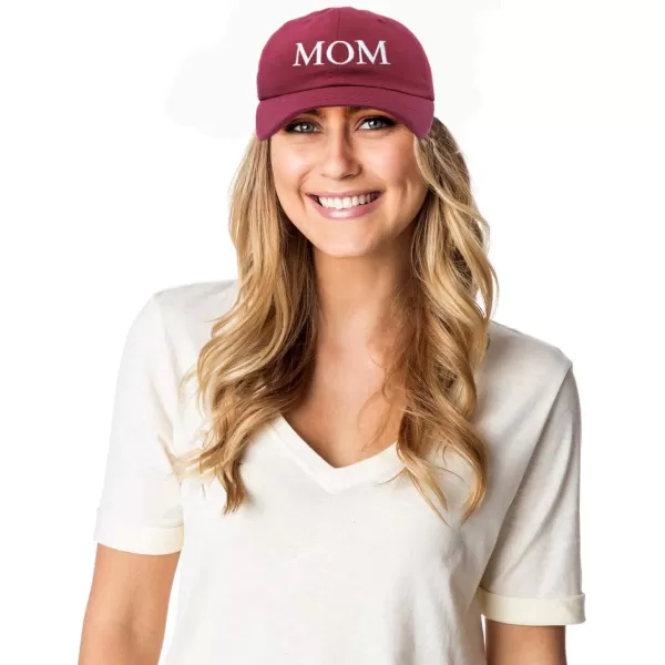 DALIX Embroidered Mom and Dad Hat Washed Cotton Baseball Cap