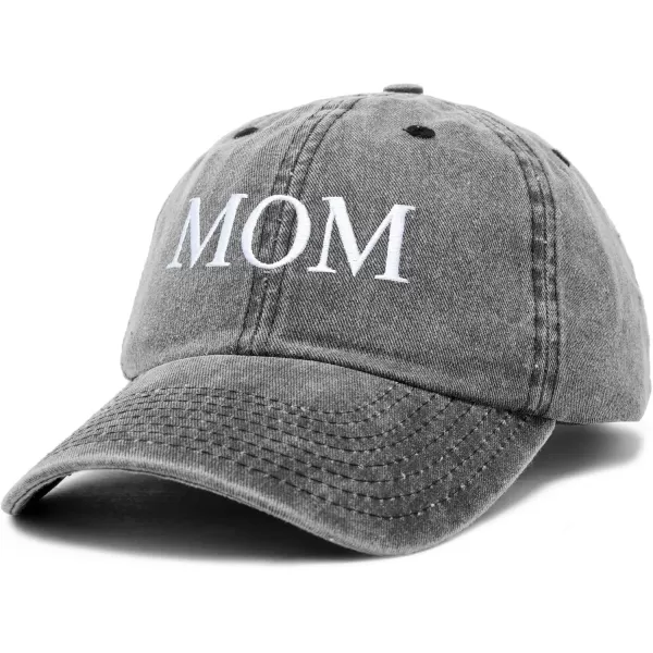 DALIX Embroidered Mom and Dad Hat Washed Cotton Baseball Cap