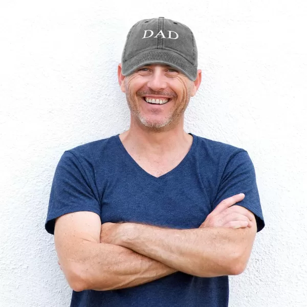 DALIX Embroidered Mom and Dad Hat Washed Cotton Baseball Cap