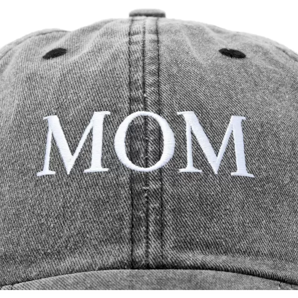DALIX Embroidered Mom and Dad Hat Washed Cotton Baseball Cap