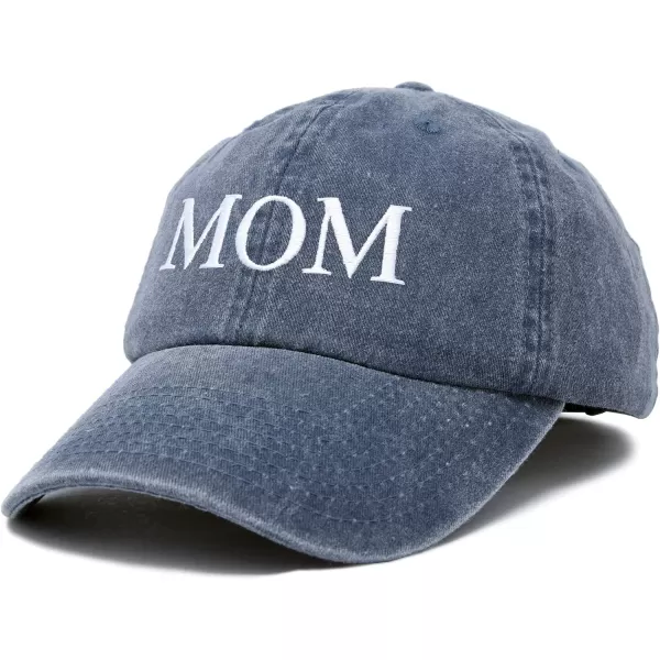 DALIX Embroidered Mom and Dad Hat Washed Cotton Baseball Cap