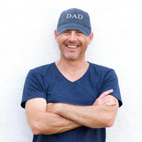 DALIX Embroidered Mom and Dad Hat Washed Cotton Baseball Cap