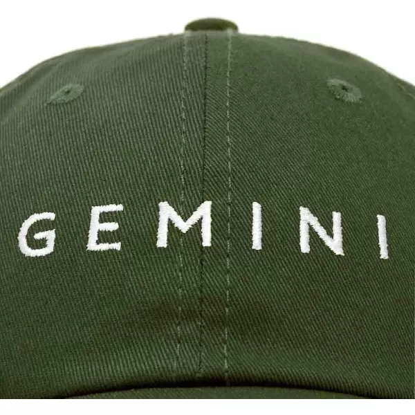 DALIX Gemini Dad Hat Embroidered Zodiac Astrology Cotton Baseball Cap