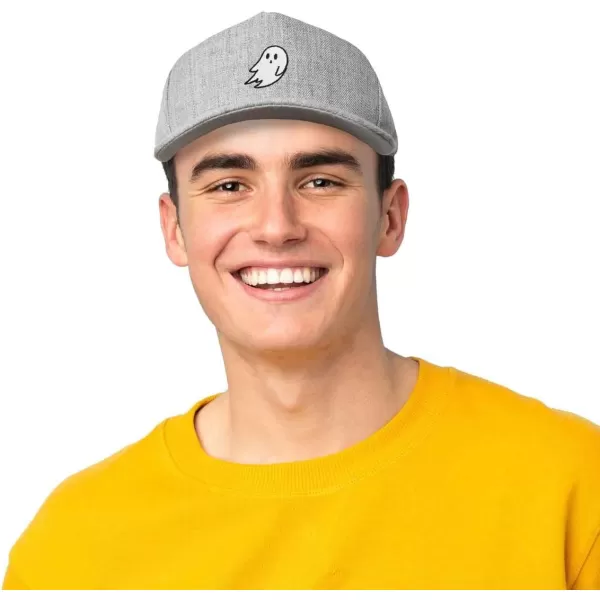 DALIX Ghost Snapback Flat Bill Baseball Hat Embroidered Cap Mens