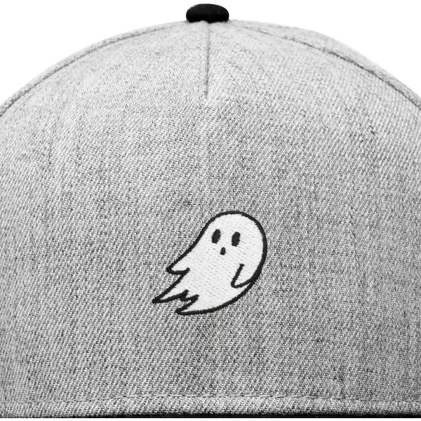 DALIX Ghost Snapback Flat Bill Baseball Hat Embroidered Cap Mens