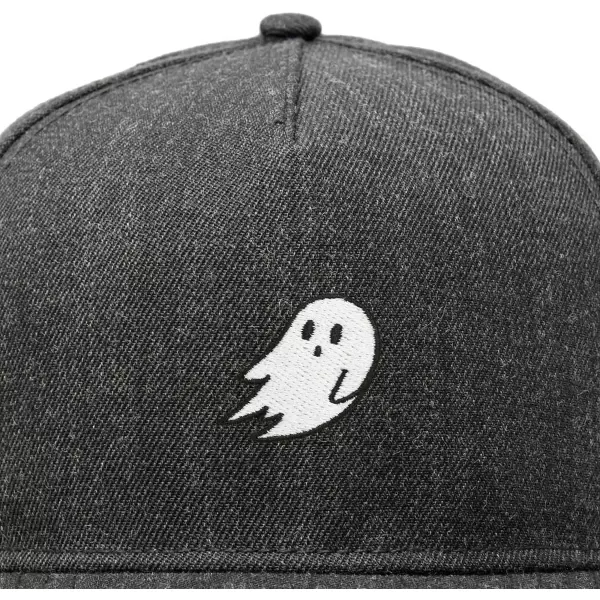 DALIX Ghost Snapback Flat Bill Baseball Hat Embroidered Cap Mens