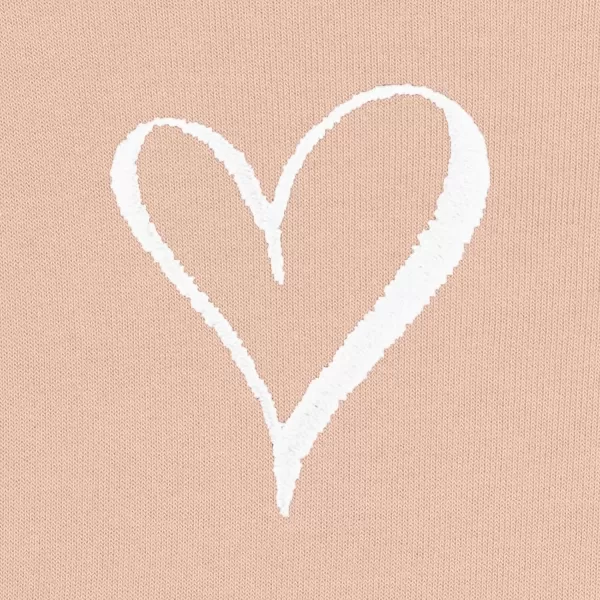 DALIX Heart Embroidered Fleece Cropped Hoodie Cold Fall Winter Women