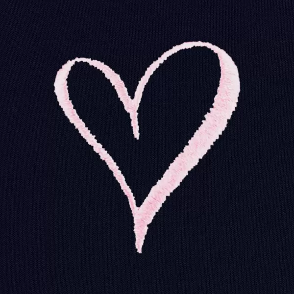 DALIX Heart Embroidered Fleece Cropped Hoodie Cold Fall Winter Women