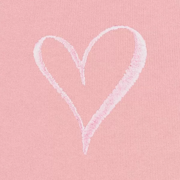 DALIX Heart Embroidered Fleece Cropped Hoodie Cold Fall Winter Women