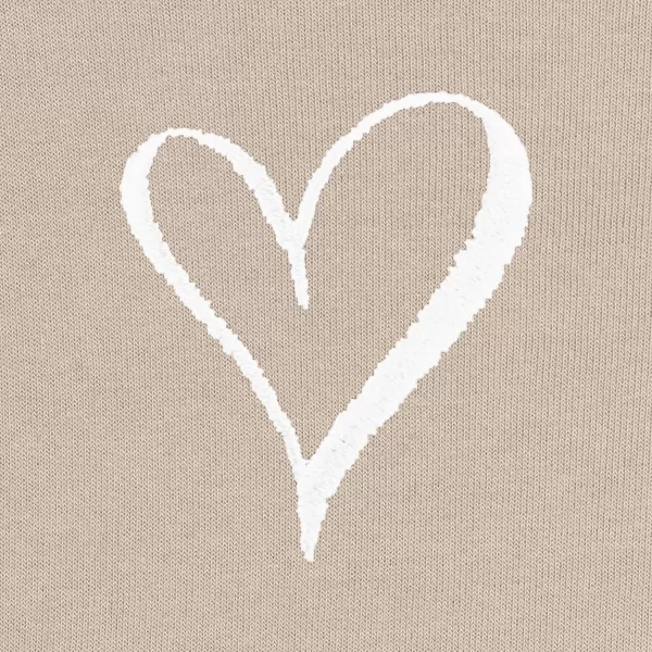 DALIX Heart Embroidered Fleece Cropped Hoodie Cold Fall Winter Women