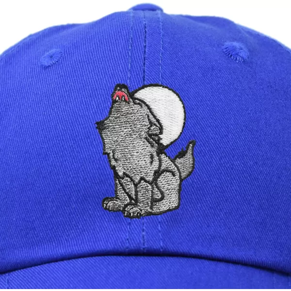DALIX Howling Wolf Embroidered Baseball Dad Cap
