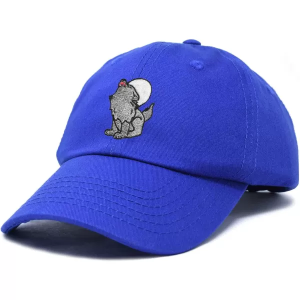 DALIX Howling Wolf Embroidered Baseball Dad Cap