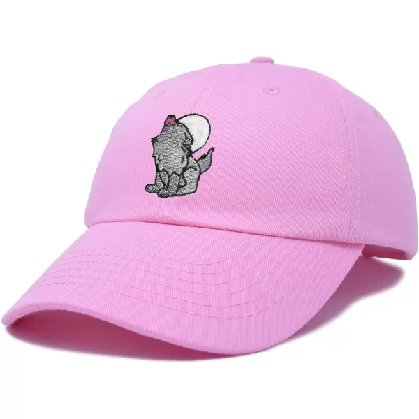 DALIX Howling Wolf Embroidered Baseball Dad Cap