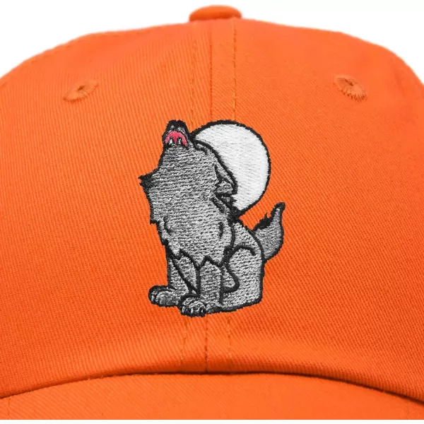 DALIX Howling Wolf Embroidered Baseball Dad Cap