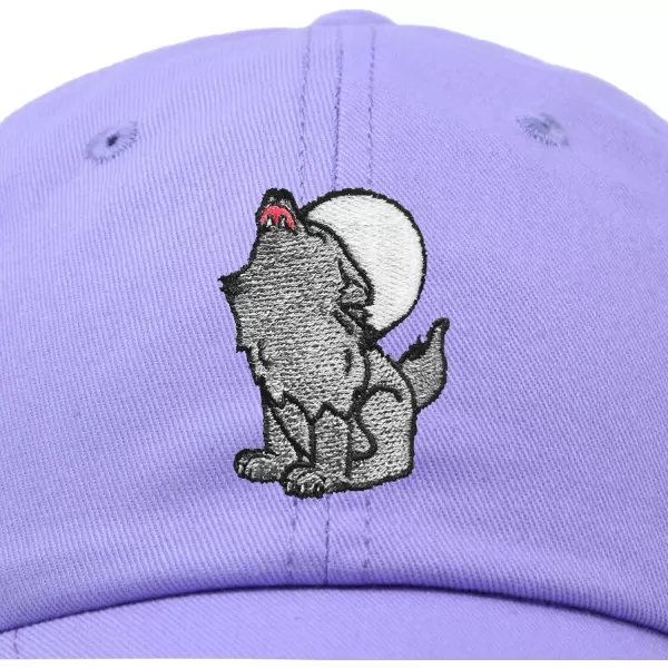 DALIX Howling Wolf Embroidered Baseball Dad Cap