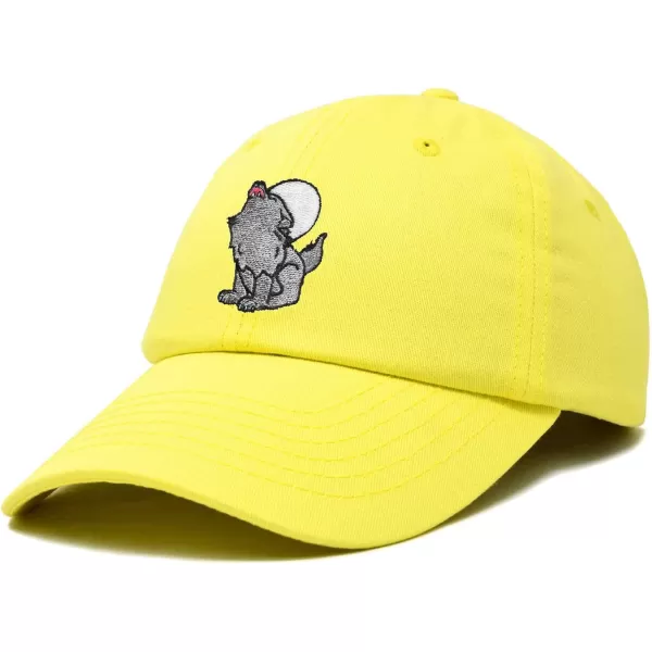 DALIX Howling Wolf Embroidered Baseball Dad Cap