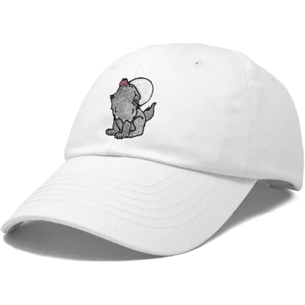 DALIX Howling Wolf Embroidered Baseball Dad Cap