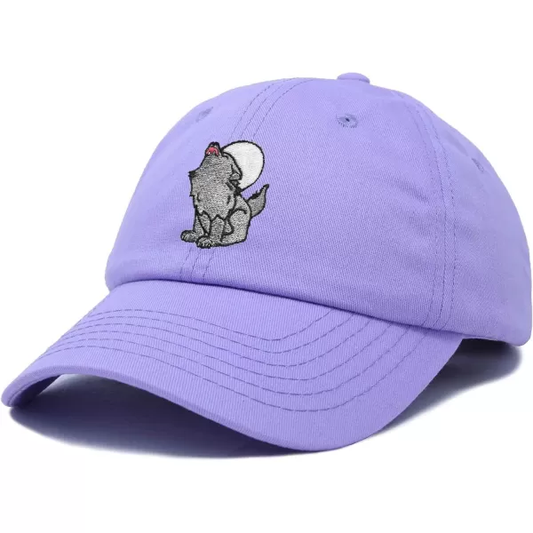 DALIX Howling Wolf Embroidered Baseball Dad Cap
