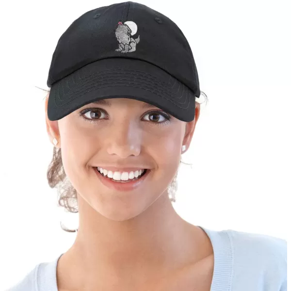 DALIX Howling Wolf Embroidered Baseball Dad Cap